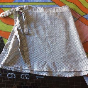 Brandy Pinstripe Genevieve Wrap Skirt